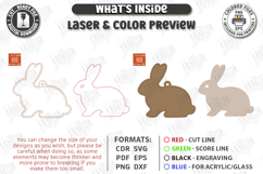 Easter Basket Tag Laser Cut | Hanging Name Tag | Gift Label Product Image 2