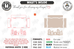 House Shaped Organizer Laser Cut | Desktop Storage Tray SVG Product Image 3