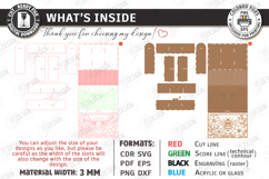 Honey Box Storage Laser Cut | Honeybee | Honeycomb Design Product Image 3