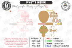 Easter Door Hanger Laser Cut | Door Basket Planter | Spring Product Image 3