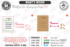 Valentine’s Day Board Laser Cut|Recipe for Love SVG|Kitchen Product Image 3