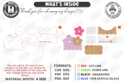 Mother's Day Flower Holder Laser Cut | Gift Basket SVG | CNC Product Image 4