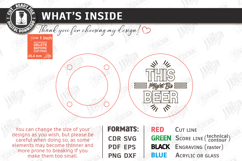 Round Wooden Beer Bottle Opener Laser Cut Bundle | Coasters Product Image 12