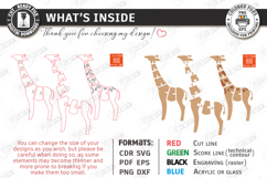 Flexible Animals Keychain Laser Cut | Wooden Giraffe | CNC Product Image 3