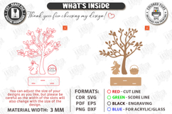 Family Easter Tree Laser Cut | Easter Table Decor | Spring Product Image 3