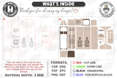 Whiskey Gift Box Laser Cut | Whiskey Vintage Box | Men's SVG Product Image 4