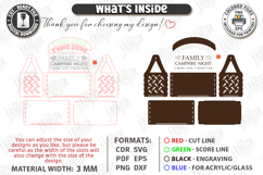 S'mores Station Boxes with Handle Laser Cut Bundle | Baskets Product Image 7