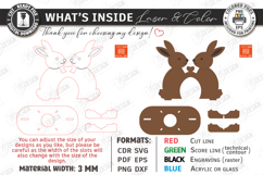 Easter Egg Holder Laser Cut | Bunny Egg Stand | Table Decor Product Image 3