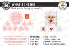 Knitting Stitch Markers Laser Cut | Crochet Progress Keeper Product Image 3