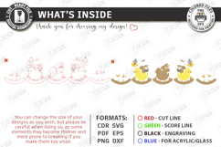 Easter Bunny Rocker Laser Cut | Standing Rabbit Table Decor Product Image 3