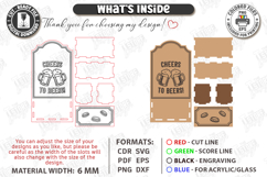 Beer Bottle Opener Laser Cut Bundle |Home Bar| Bar Tool SVG Product Image 12