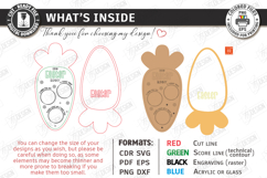 Easter Bunny Treat Trays Laser Cut Bundle | Serving Tray SVG Product Image 12