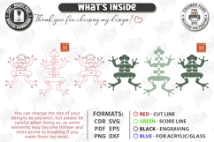 Flexible Animal Keychain Laser Cut | Bag Charm | Frog SVG Product Image 3