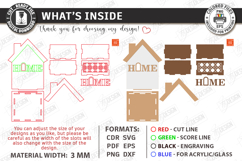 House Shaped Organizer Laser Cut Bundle | Desk Storage Box Product Image 7