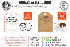 S'mores Gift Tags Laser Cut Bundle | Marshmallow Treat SVG Product Image 2