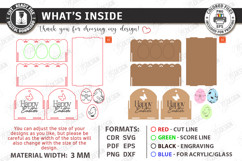 Personalized Easter Baskets Laser Cut Bundle | Easter Bunny Product Image 2