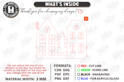 Christmas Village Laser Cut Bundle|Christmas Tree Skirt SVG Product Image 12