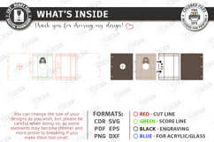 3D Miniature Door Notebook Cover Laser Cut | Vintage Design Product Image 3