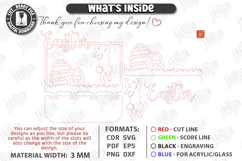 Minimalist Easter Bunny Shelf Sitter Laser Cut | Boho Easter Product Image 2