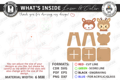 Animal Kids Chair Laser Cut | Nursery | Kids Laser | Deer Product Image 3