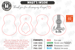 Guitar Pick Holder Laser Cut | Storage Box | Heart Pick Box Product Image 3