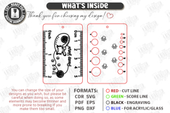 Knitting Needle Gauge Laser Cut | Knitting Accessories SVG Product Image 3