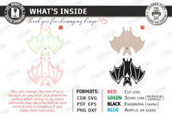 Hanging Bat Decor Laser Cut | Halloween Bat Ornament | CNC Product Image 3