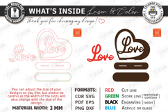Minimalist Love Stand Laser Cut | Romantic Desktop Sign SVG Product Image 3