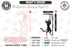 Halloween Door Corner Decor Laser Cut | Door Sign | Cat SVG Product Image 3