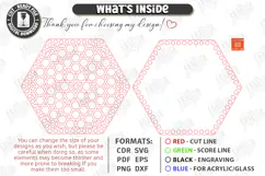 Crochet Basket Lid Laser Cut Base | Home Organization | CNC Product Image 3