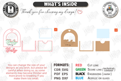 Baby Scan Frame Laser Cut | Photo Holder | New Born SVG |CNC Product Image 3