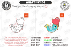 Valentine's Paintable Ornament Laser Cut Bundle | Coloring Product Image 7