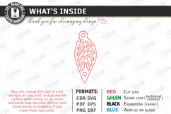 Flower Bag Tag Laser Cut | Macrame Keychain SVG | Boho Charm Product Image 3