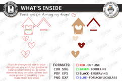 Love Wall Decor Ornament Laser Cut | Romantic Hanging Decor Product Image 3