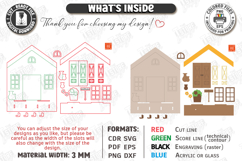 Keyholder Welcome Miniature Laser Cut | Wall Key Hanger SVG Product Image 3
