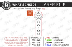 Mystic Wooden Bookmark Laser Cut Bundle | Witchy Designs SVG Product Image 12