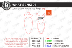 3D Easter Gift Tag Laser Cut | Basket Tag | Money Holder SVG Product Image 3