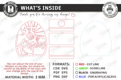 Easter Candle Holder Laser Cut Bundle | He Is Risen Sign SVG Product Image 22