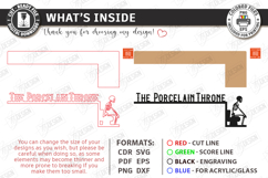 Bathroom Door Corner Laser Cut Bundle|Office Funny Wall Sign Product Image 7