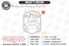 Pet Hair Roller Holder Laser Cut |Wall Signs SVG| Cats SVG Product Image 3