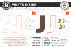 Wooden Letter Bookshelf Laser Cut | Wall Shelf | Home Decor Product Image 2