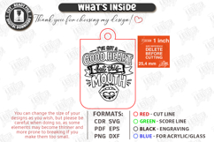 Snarky Bag Tag Laser Cut | Sassy Keychain Laser Files SVG Product Image 3