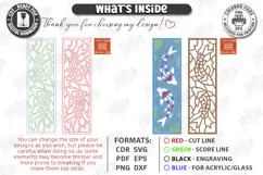 Stained Glass Bookmark Laser Cut | Faux Stained Glass Window Product Image 3