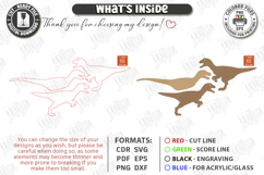 Dinosaur Desk Decor Laser Cut | Dinosaur Model Laser | CNC Product Image 3