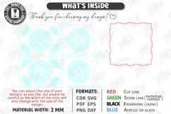 Acrylic Napkin Holder Laser Cut | Modern Napkin Stand SVG Product Image 3