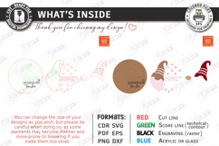 Valentine's Day Round Door Sign Laser Cut | Romantic Design Product Image 3