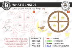 Baby Nursery Mobile Laser Cut Bundle | Newborn SVG | Nursery Product Image 12