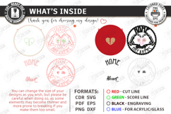 Anti Valentine Day Laser Cut | Sarcastic Round Door Sign SVG Product Image 3