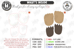 Footprint Shoes Laser Cut Bundle | Childrens Feet Stilts SVG Product Image 3