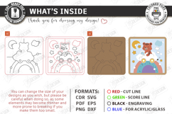 Kids Puzzles Laser Cut Bundle | Kids Laser | Montessori Toys Product Image 17